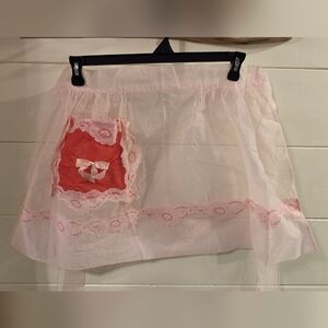 Vintage ~1960s Sheer Apron - Perfection In Pink!!
